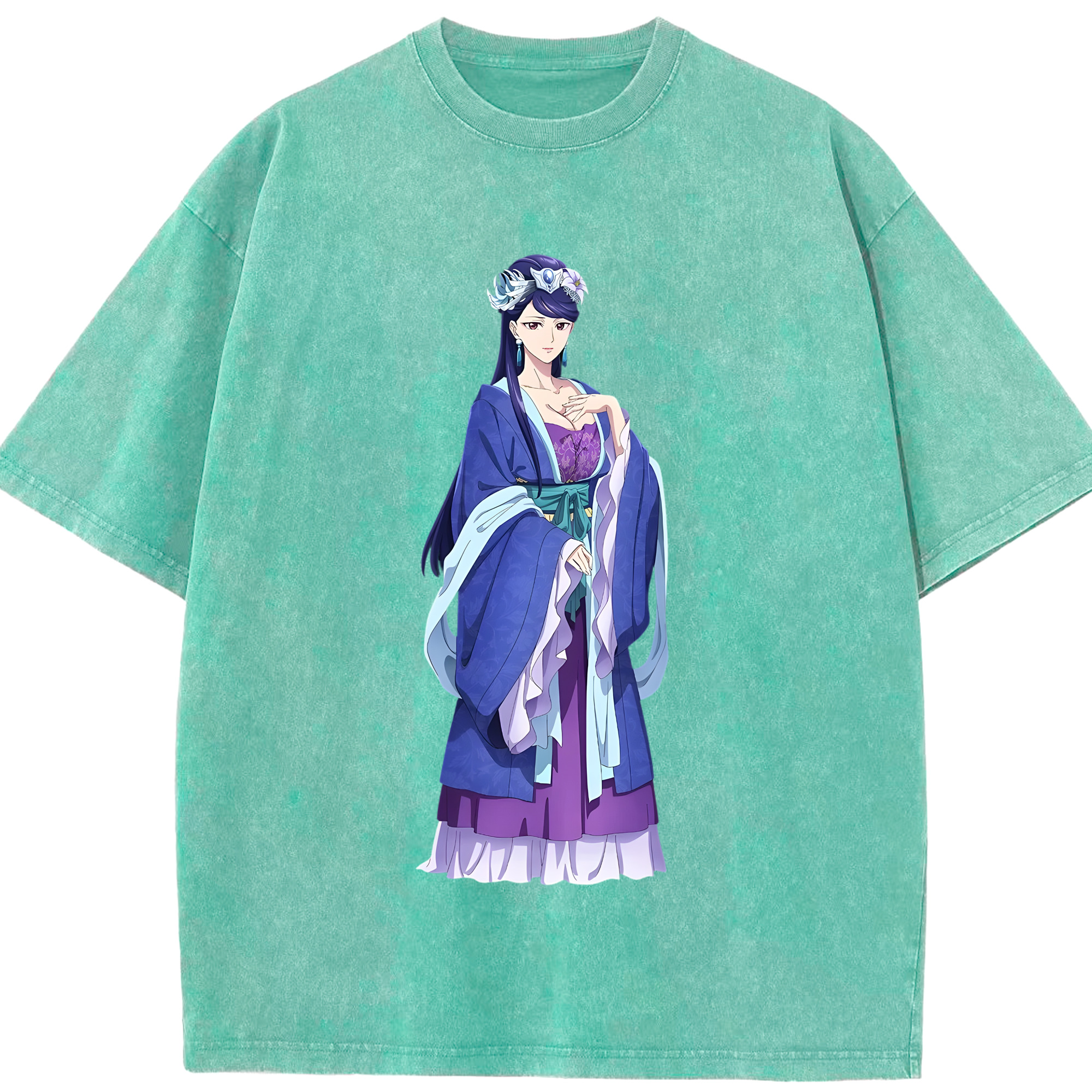 （画像用） 薬屋のひとりごと The Apothecary Diaries 綿100% ヴィンテージ風 半袖Tシャツ（フロントプリント）